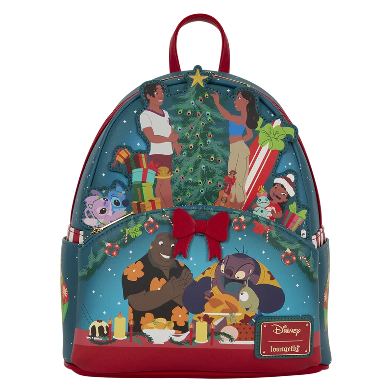 Lilo & Stitch Ohana Holiday Light Up Mini Backpack