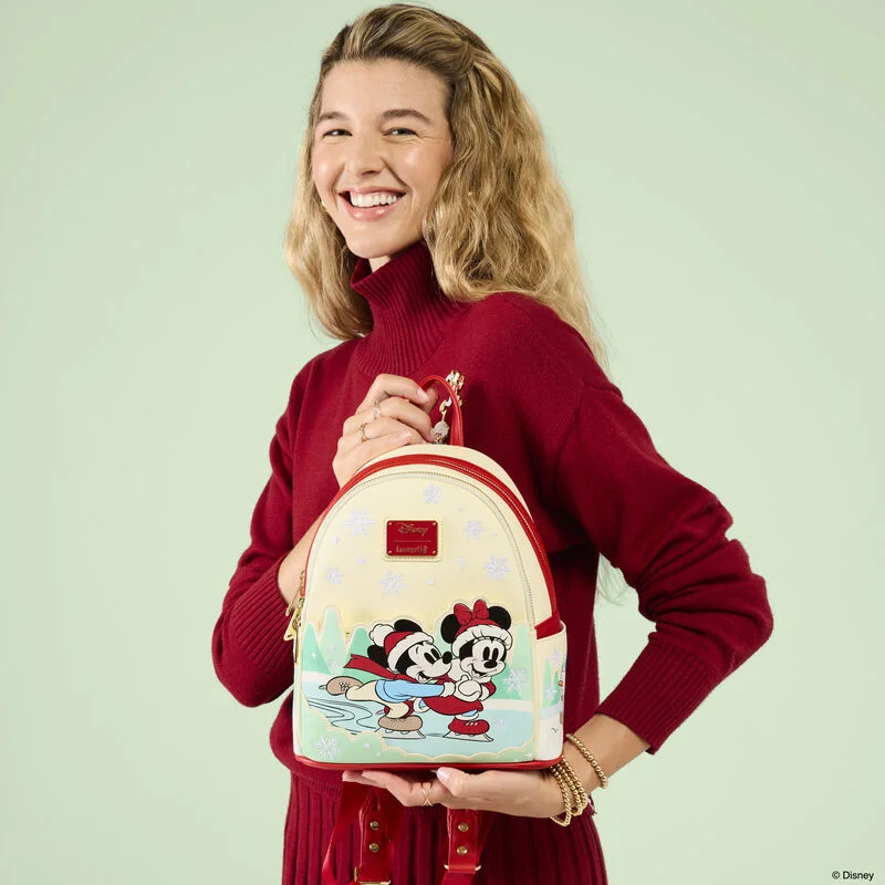 Alternative view of Mickey & Friends Holiday Ice Skating Mini Backpack