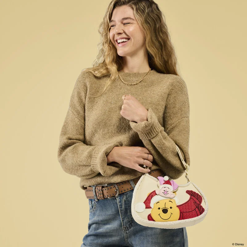 Alternative view of Winnie the Pooh and Piglet Holiday Crossbody Bag