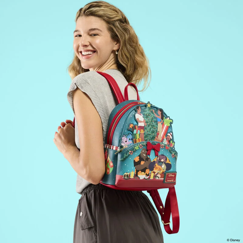 Alternative view of Lilo & Stitch Ohana Holiday Light Up Mini Backpack