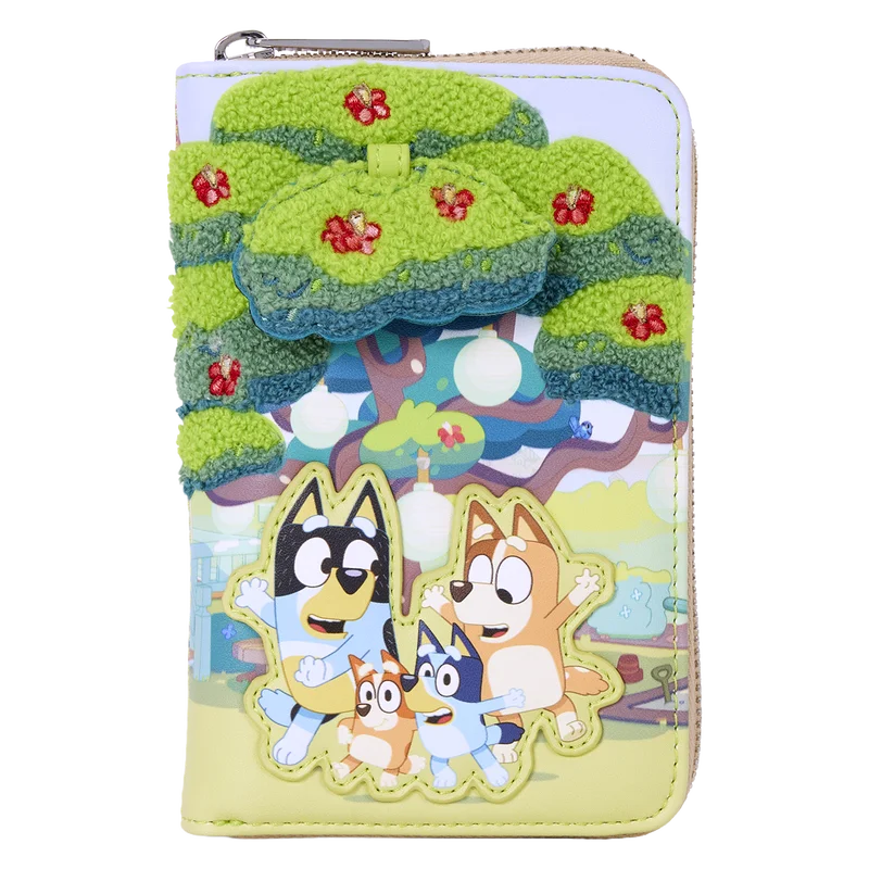 Bluey's Backyard Zip-Around Wallet